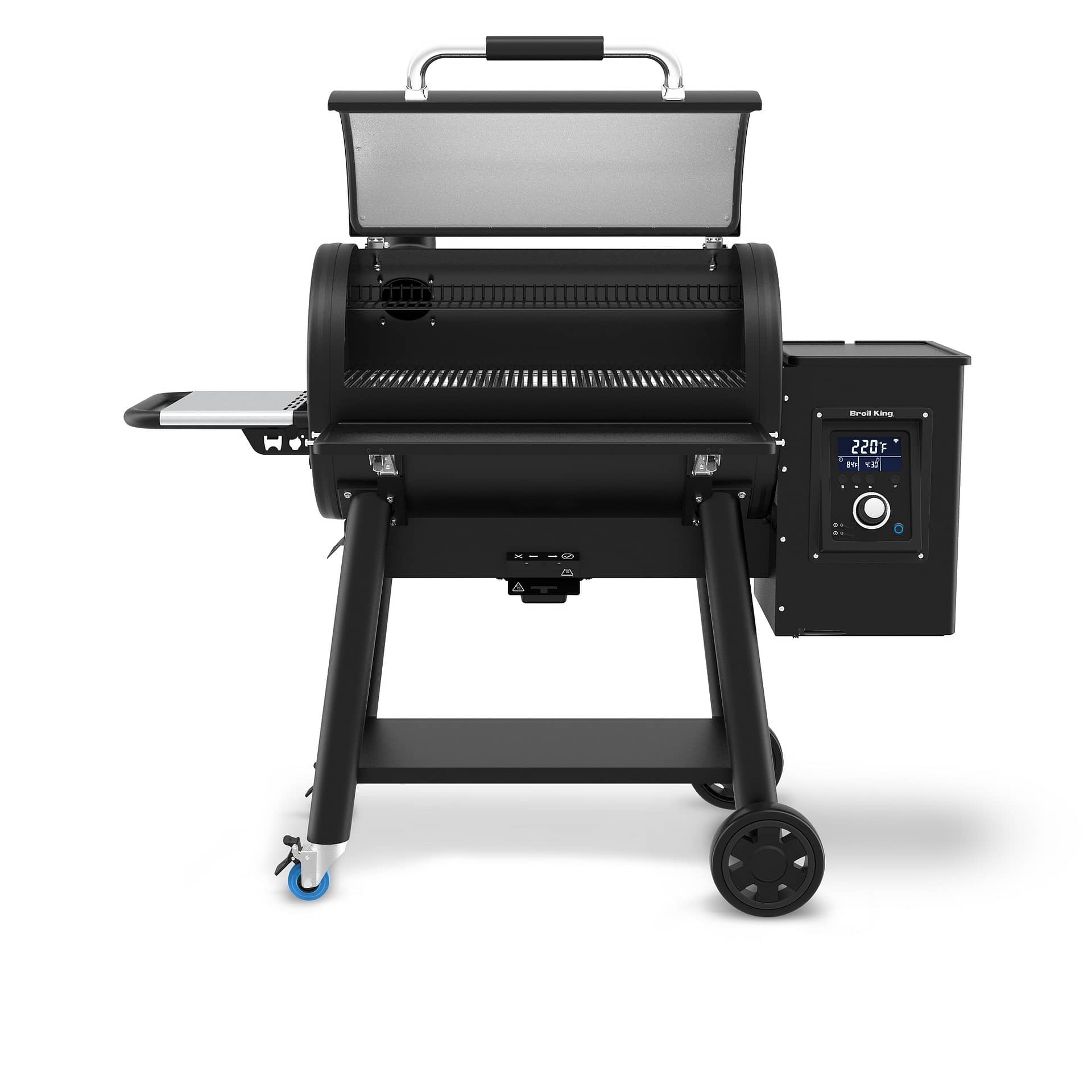 Broil King Regal Pellet 500 PRO Front View Open Nipissing Propane