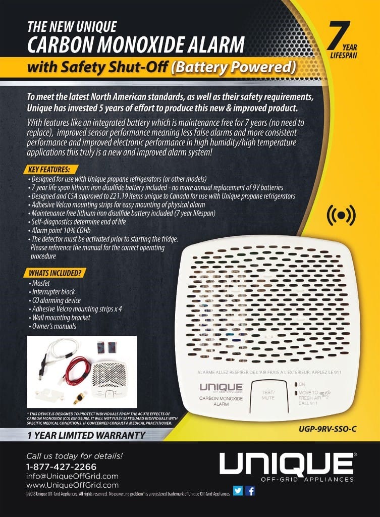 Unique Carbon Monoxide Alarm Ugp9rvssoc Nipissing Propane 0913