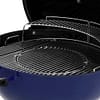 Weber 22 Inch Master-Touch Kettle Deep Ocean Blue Gourmet BBQ System and Warming Rack