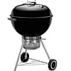 Weber 22 Inch Premium Kettle Black Side View 1 Closed