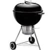 Weber 22 Inch Premium Kettle Black Side View 2 Closed