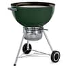 Weber 22 Inch Premium Kettle Green Side View 1 No Lid