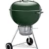 Weber 22 Inch Premium Kettle Green Side View 2 Closed