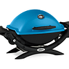 Weber Q 1200 Blue Side View 2 Closed