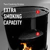 Weber Smokey Mountain Cooker Smoker Grid Capacity