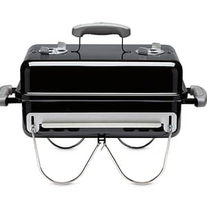 Weber Go-Anywhere Charcoal Grill Black Front View Closed