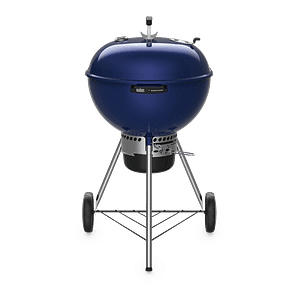 Weber 22 Inch Master-Touch Kettle Deep Ocean Blue Front View Closed