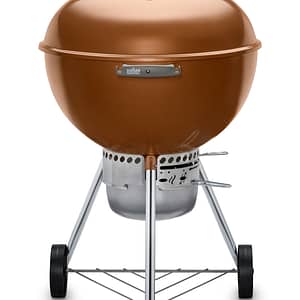 Weber 22 Inch Premium Kettle Copper Front View Closed