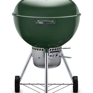 Weber 22 Inch Premium Kettle Green Front View Closed