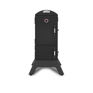 Broil King Smoke Vertical Charcoal Smoker Front View Closed