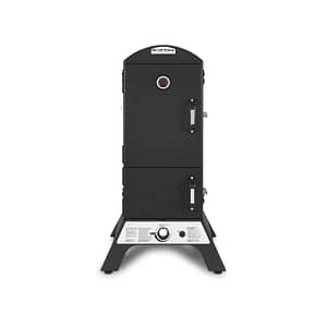Broil King Smoke Vertical Gas Smoker Front View Closed