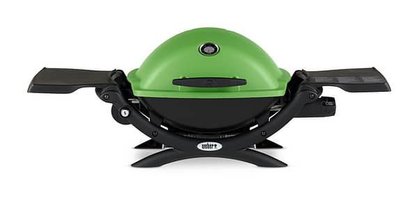Weber Q 1200 Green Front View Closed