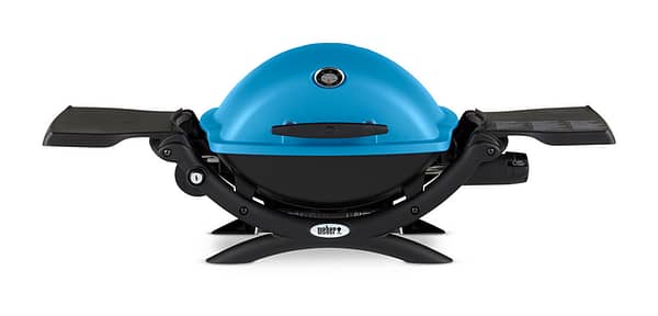 Weber Q 1200 Blue Front View Closed