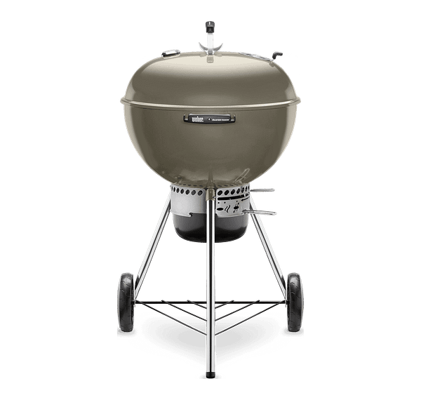 Weber 22 Inch Master-Touch Kettle Smoke Front View Closed