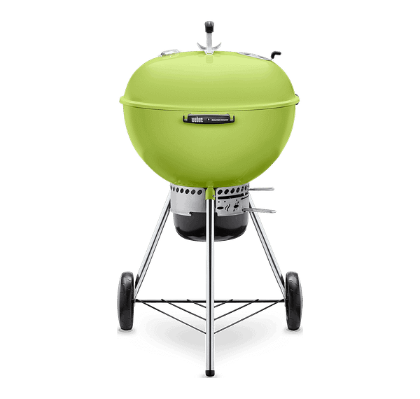 Weber 22 Inch Master-Touch Kettle Spring Green Front View Closed