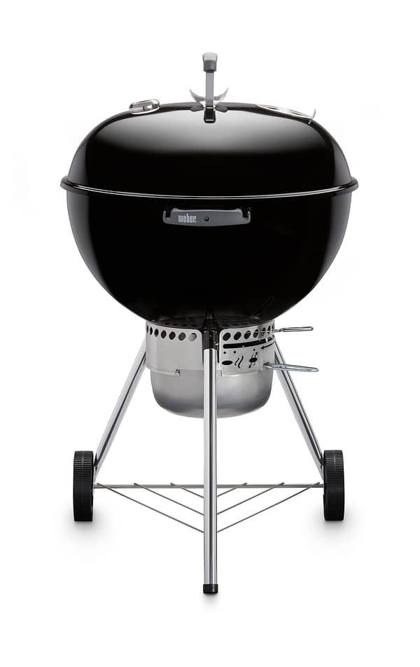 Weber 22 Inch Premium Kettle Black Front View Closed