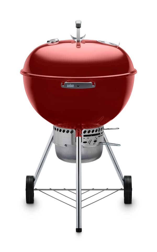 Weber 22 Inch Premium Kettle Red Front View Closed