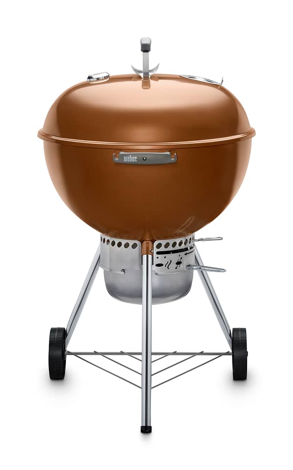 Weber 22 Inch Premium Kettle Copper Front View Closed