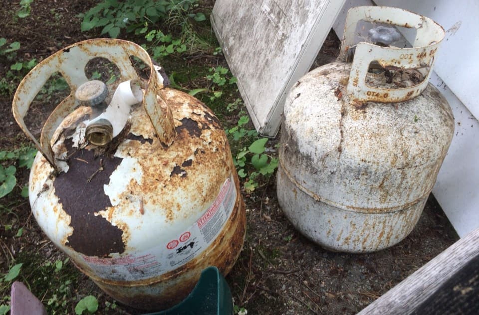 Old Propane Cylinders